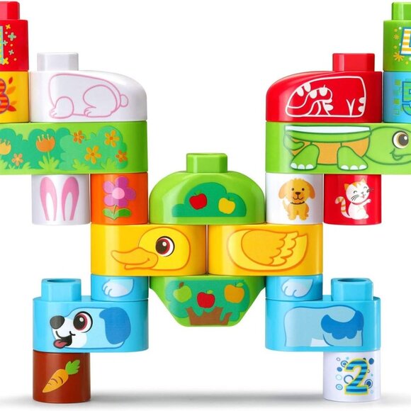 Leapfrog Leap Builders Blocks Pet Pals 27 Pieces For Age 2+ New in Box - Picture 7 of 16